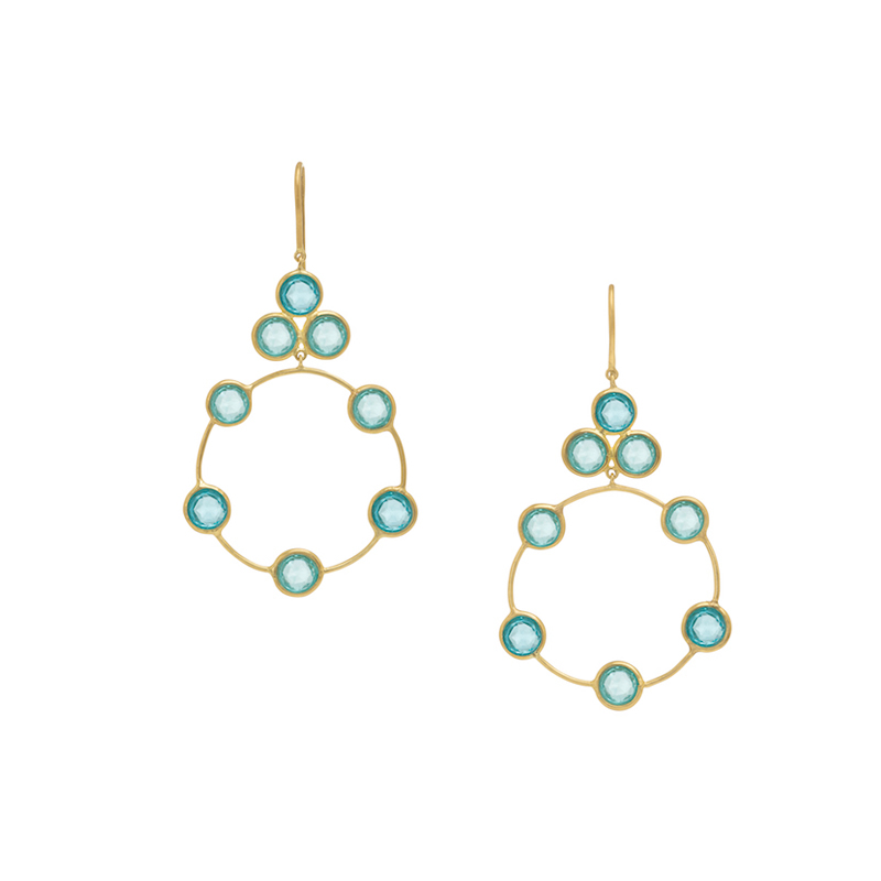 BOUCLES D'OREILLES Turquoise Cintemani